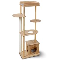 sopoa キャットタワー165cm 木製 据え置き 天然木 無垢材 大型猫 Amazon | sopoa®【 無垢の美、永く使える本物 】木製 北欧風 キャット